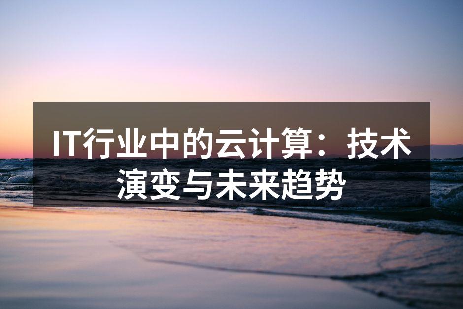 IT行业中的云计算:技术演变与未来趋势
